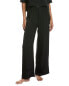 Фото #1 товара Barefoot Dreams Washed Satin Piped Wide Leg Pant Women's Black Xs