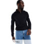 French Connection Tall soft touch half zip jumper in navy