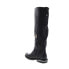 A.S.98 Tye 516338-201 Womens Black Leather Zipper Knee High Boots 6