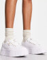 Фото #4 товара Puma Mayze Stack trainers in white and gold