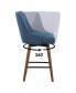 Фото #10 товара Bagford 26" Swivel Counter Stool with Legs in Fabric
