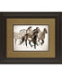 Фото #1 товара Painted Horses Run by Carol Walker Framed Print Wall Art - 34" x 40"