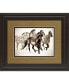 Painted Horses Run by Carol Walker Framed Print Wall Art - 34" x 40"