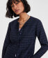 ფოტო #3 პროდუქტის Women's Tweed Collarless Jacket, Created for Macy's