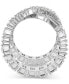 ფოტო #5 პროდუქტის Rhodium-Plated Square Crystal Infinity Ring