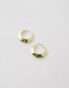 Фото #4 товара Kingsley Ryan Gold Plated 12mm hammered hoop earrings in gold