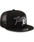 ფოტო #5 პროდუქტის Men's Black Detroit Tigers Street Trucker 9FIFTY Snapback Hat
