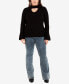 ფოტო #5 პროდუქტის Plus Size Zoe Long Bell Sleeve Sweater