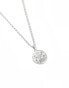 ASOS DESIGN waterproof stainless steel necklace with coin pendant in silver tone