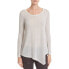 Фото #1 товара JOIE 163036 Women's Long Sleeve Asymmetrical Sweater Light Heather Gray Sz. S