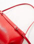 ASOS DESIGN shoulder bag with buckle detail in red