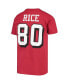 Big Boys Jerry Rice Scarlet San Francisco 49ers Retired Retro Player Name and Number T-shirt