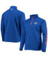 Men's Royal Florida Gators Terminal Tackle Fleece Raglan Omni-Shade Quarter-Zip Jacket