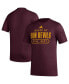Фото #2 товара Men's Maroon Arizona State Sun Devils Sideline AEROREADY Pregame T-shirt