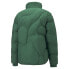 Puma Puffer FullZip Jacket X Perks And Mini Mens Green Casual Athletic Outerwear