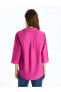 Фото #4 товара Рубашка женская LC WAIKIKI Классическая из смеси льна