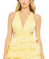 Women's Chiffon Layered Cut Out Ball gown