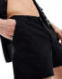 Фото #5 товара ASOS DESIGN slim linen shorts in black