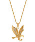 ფოტო #1 პროდუქტის Men's Cubic Zirconia Eagle 24" Pendant Necklace