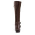 Trotters Larkin T1968-293 Womens Brown Wide Leather Zipper Knee High Boots 6
