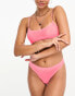 Фото #3 товара ASOS DESIGN Maddy clean mesh micro thong in neon pink