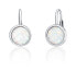 Фото #1 товара Charming silver earrings with synthetic opals SVLE0697XH2O100