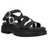 Dirty Laundry Khan Strappy Womens Black Casual Sandals KHAN-001