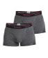 Фото #1 товара Cotton Stretch Men's 2 Pack Trunk Underwear