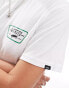 Vans full range short sleeve back print t-shirt in white and dark green