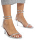 Фото #6 товара Women's Dime Strappy Ankle Wrap Dress Sandals