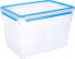 Фото #1 товара Emsa Emsa CLIP & CLOSE food storage container (transparent/blue, 10.6 liters, large format)