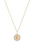 ფოტო #1 პროდუქტის Diamond Scorpio Disc 18" Pendant Necklace (1/10 ct. t.w.) in Gold Vermeil, Created for Macy's