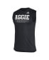 ფოტო #3 პროდუქტის Men's Black Texas A&M Aggies Sideline Football Locker Creator AEROREADY Sleeveless T-shirt