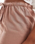 Фото #5 товара New Look wide leg trousers in light brown