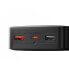 Powerbank 10000mAh USB / USB-C 25W PD QC + kabel USB-C - czarny