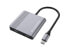 Фото #2 товара Conceptronic DONN13G - Wired - USB 3.2 Gen 1 (3.1 Gen 1) Type-C - 100 W - Grey - 5 Gbit/s - 4K Ultra HD