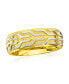Фото #1 товара Stainless Steel Gold and Silver Designed Ring