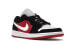 Фото #4 товара Кроссовки Nike Air Jordan 1 Low Black White Gym Red (Черно-белый)
