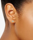 ფოტო #2 პროდუქტის Diamond Accent Stud Earrings in 14k Gold-Plated Sterling Silver