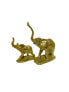 Skulptur Elefant 2er Set Gold