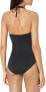 La Blanca 249957 Women's V-Front Keyhole Halter One Piece Swimsuit Size 8