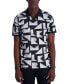 Фото #1 товара Men's Slim Fit Short-Sleeve Printed Pique Polo Shirt, Created for Macy's