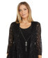 Фото #5 товара Women's Glitter Lace Jacket & Necklace Dress