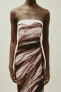 Bandeau Dress with Trompe L'oeil Motif