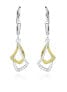 Charming silver bicolor earrings SVLE0319SH8BK00