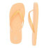 No Boundaries Flip Flop Sandals Womens SZ 6 Orange Pearl Toe-Thong Strap Slip-On