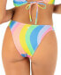 Фото #2 товара Juniors' Soft Waves Side-Strap Bikini Bottoms