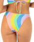 ფოტო #2 პროდუქტის Juniors' Soft Waves Side-Strap Bikini Bottoms