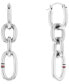 Серьги Tommy Hilfiger Silver-Tone Stainless Steel Chain