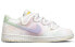 【定制球鞋】 Nike Dunk Low 星空腰果花 多巴胺 迷幻渐变 清爽小众 甜美可爱 低帮 板鞋 GS 粉紫 / Кроссовки Nike Dunk Low FJ7707-131